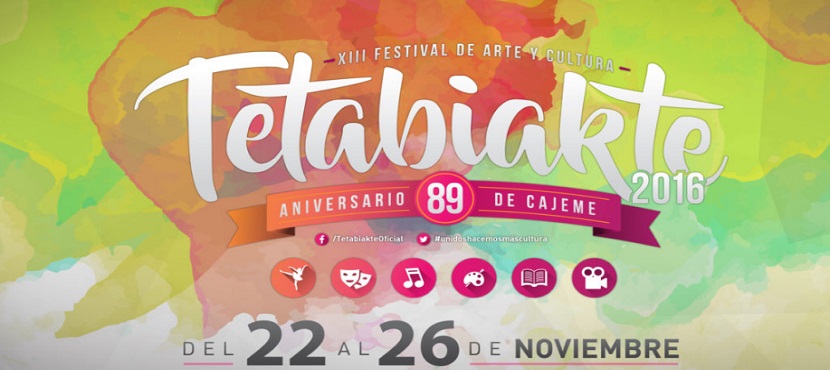 Este martes inicia el XIII Festival de Arte y Cultura Tetabiakte