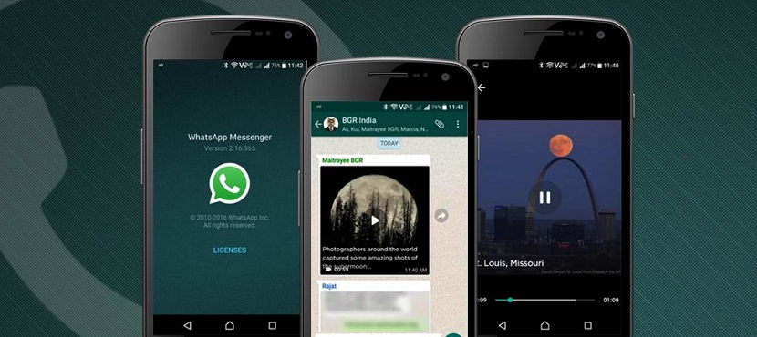 WhatsApp listo para video vía streaming