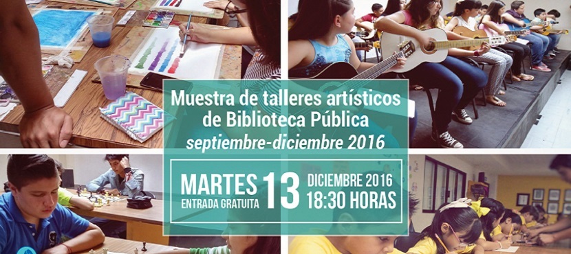 Biblioteca Pública presenta su cierre de talleres artísticos