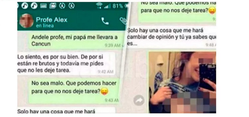 Profesor de Tijuana pedía fotos eróticas por WhatsApp a sus alumnas para no dejarles tarea