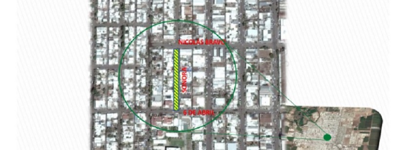 Rehabilitarán calle Sonora entre 6 de Abril y Nicolás Bravo