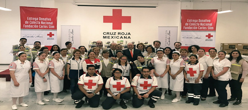 Fundación Carlos Slim y TELMEX entregan donativo por más de $12.1 MDP a la Cruz Roja Mexicana