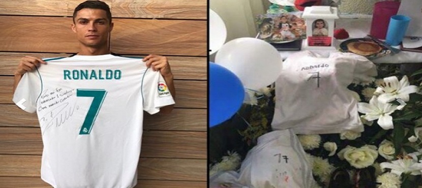 Cristiano Ronaldo cumple sueño de niño fallecido en sismo