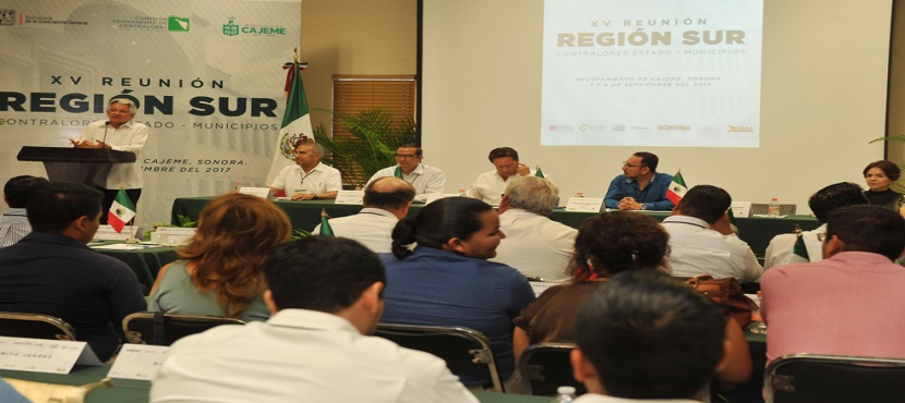 Se coordinan contralores del Estado y municipios del sur de Sonora