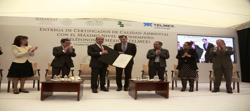 Entrega PROFEPA 88 certificados a TELMEX por nivel máximo de desempeño ambiental