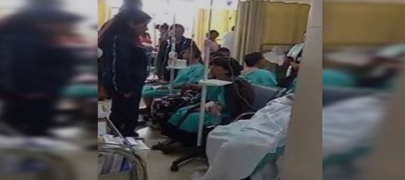 Por sobrepoblación en el hospital del IMSS los atienden en el suelo