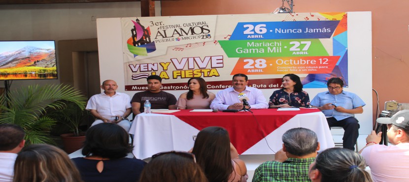 Anuncian 3er Festival Cultural Álamos Pueblo Mágico