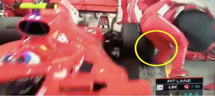 Piloto de Ferrari atropella a su mecánico al salir de los pits (VIDEO)
