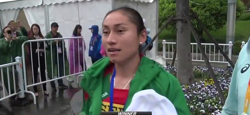 Guadalupe González gana oro en caminata en China