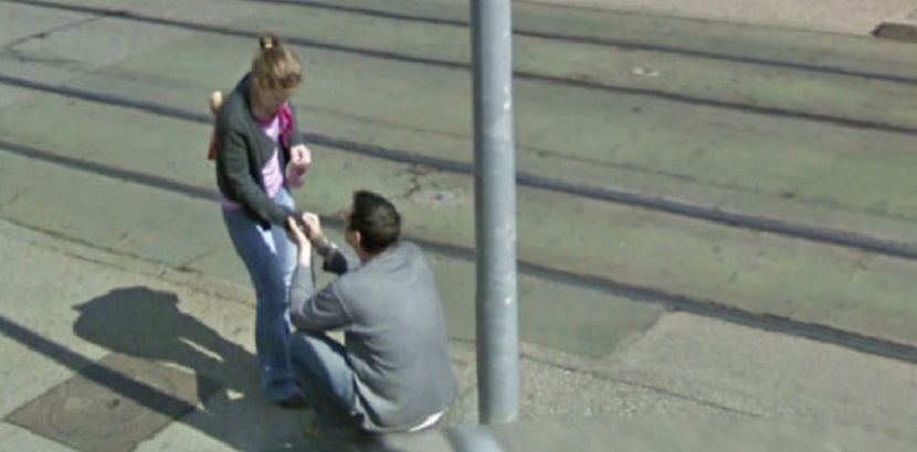 Google Maps capta la escena mas romántica