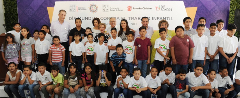 Sonora firma convenio de colaboración con Save the Children