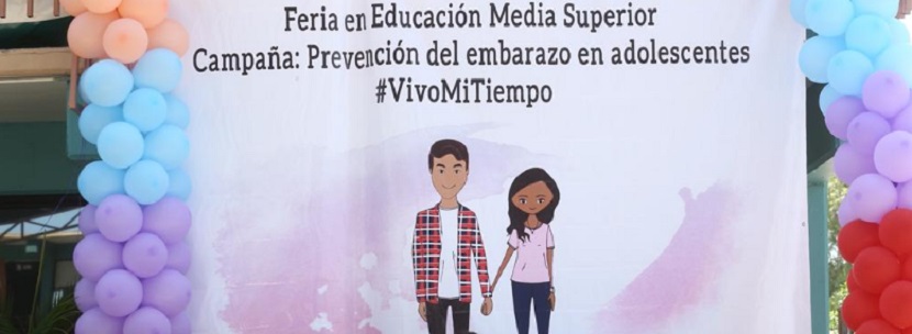 Promueven proyectos de vida saludables en adolescentes mediante la campaña “Prevención del embarazo en adolescentes: #VivoMiTiempo”