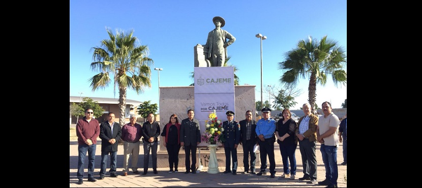 Realizan Guardia de Honor por 137 Aniversario del natalicio del “Héroe de Nacozari”