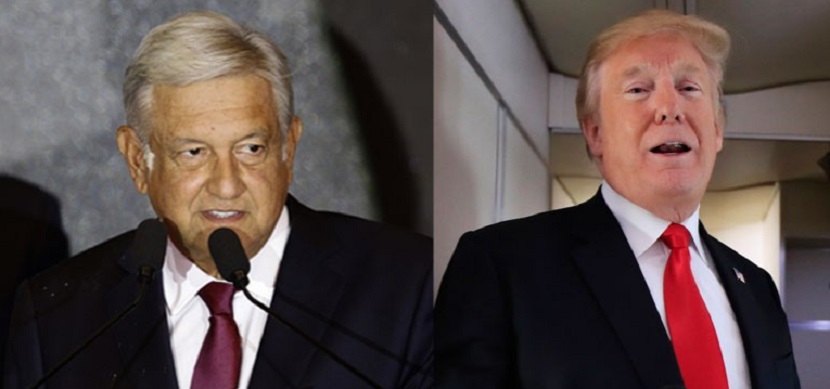 Donald Trump felicita a López Obrador por asumir presidencia
