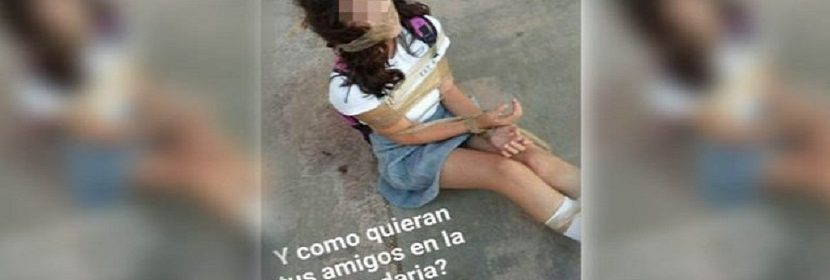 Circula En Redes Foto De Jovencita Atada En Secundaria Obrnoticias Com