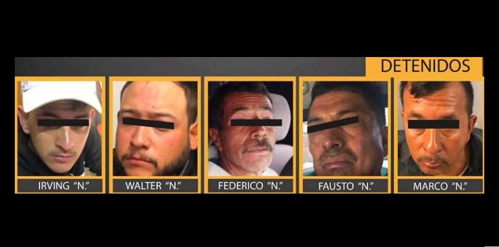 Detienen a cinco presuntos secuestradores