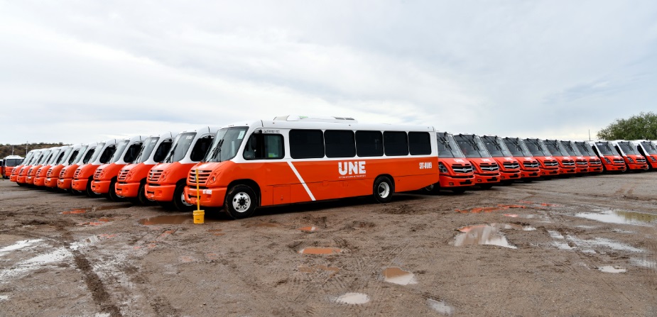 Llegan 52 unidades nuevas más para el servicio de Transporte Público en Hermosillo