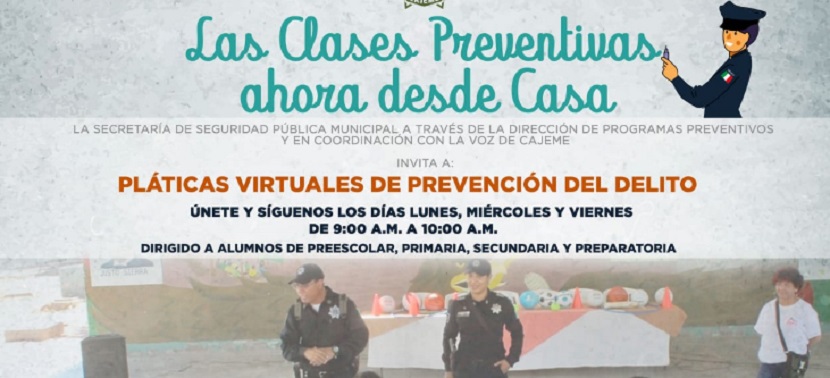 Llevarán clases virtuales de prevención del delito en niños y adolescentes en Cajeme