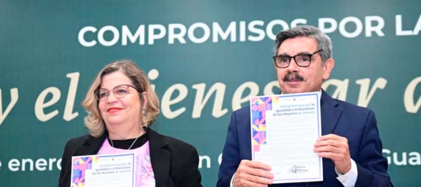 Gobierno de Sonora e Inmujeres firman compromisos por la igualdad y el bienestar de las mujeres
