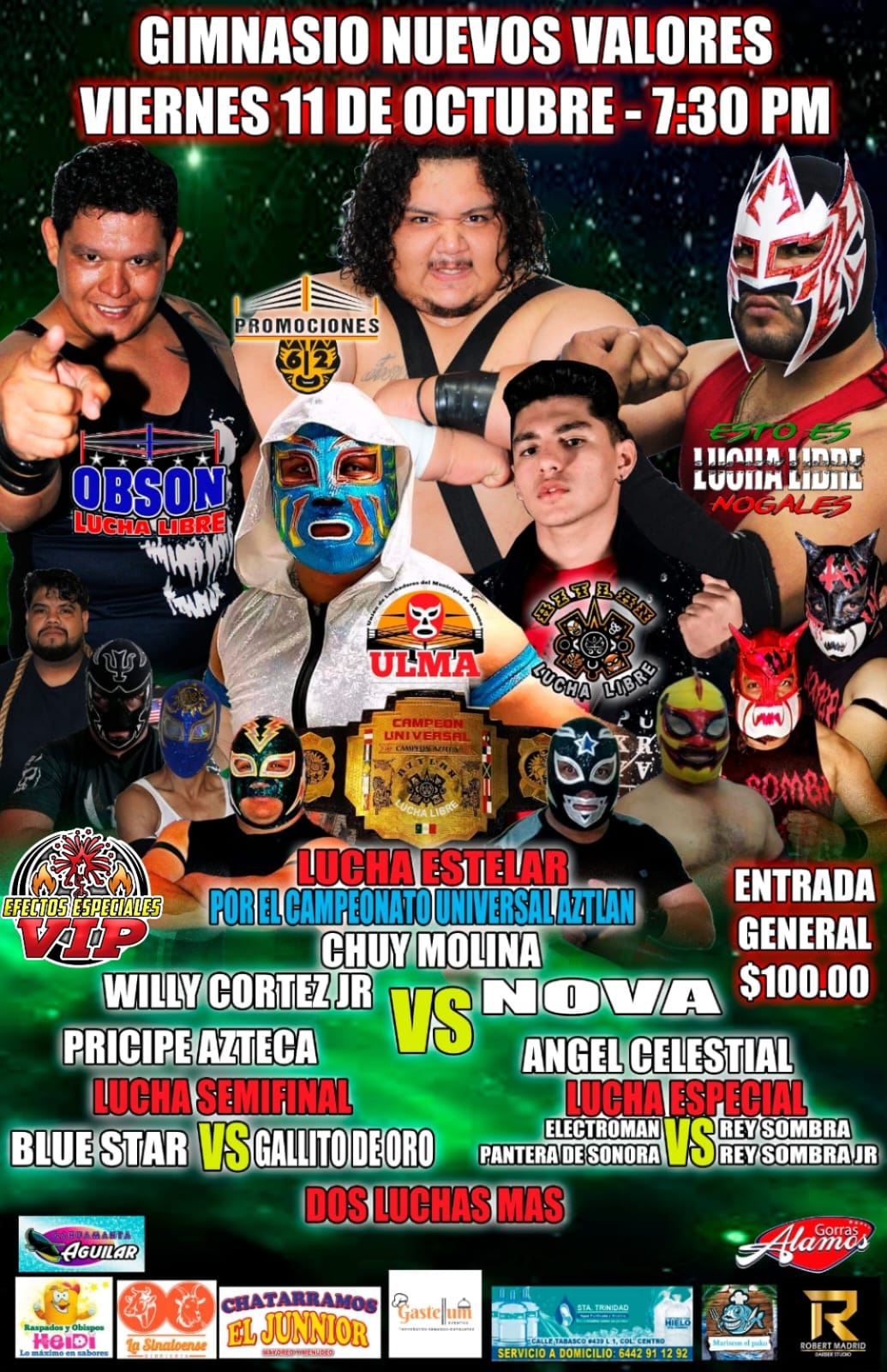 Noche de Lucha Libre en Ciudad Obregón