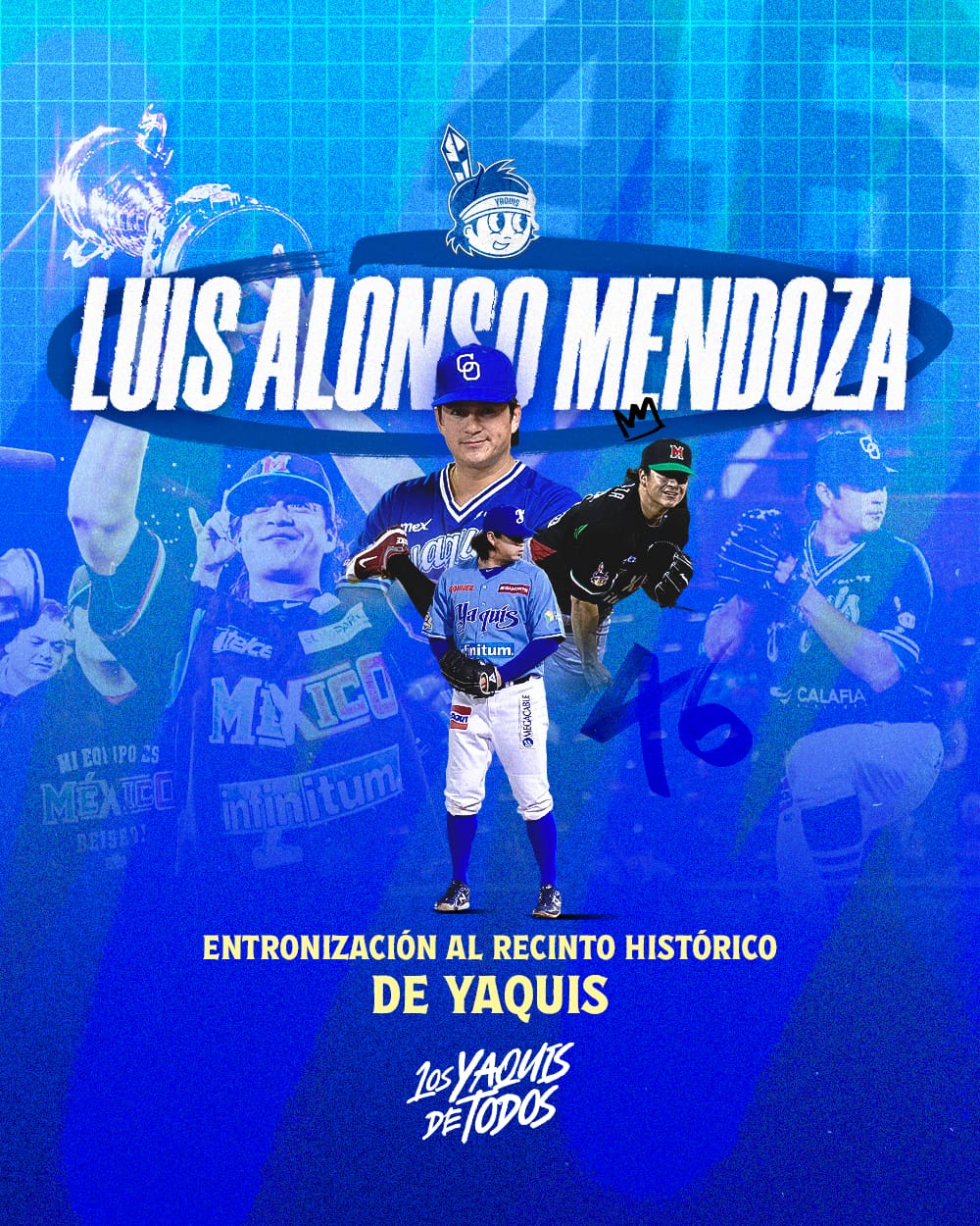 Luis Alonso Mendoza será inmortalizado en el Estadio Yaquis