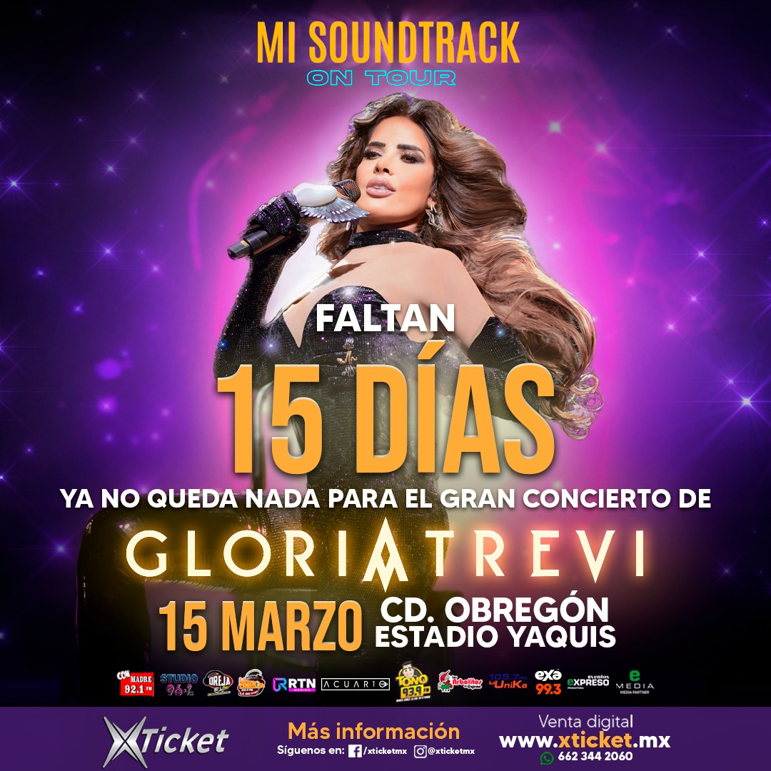 Gloria Trevi llega a Ciudad Obregón con su show más esperado