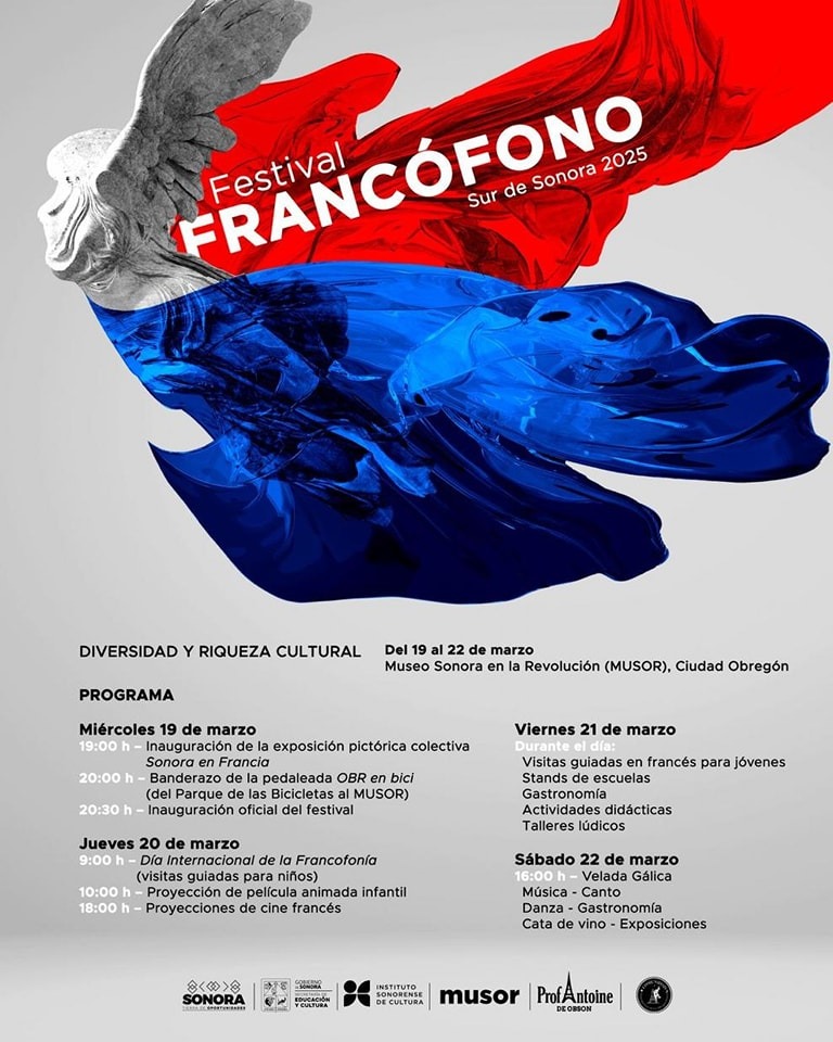 Festival de la Francofonía llega a Cajeme con su segunda edición