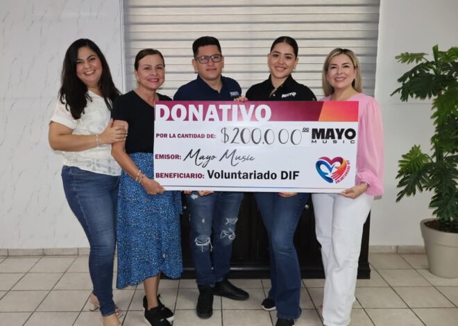 MayoMusic dona $200 mil al DIF Navojoa