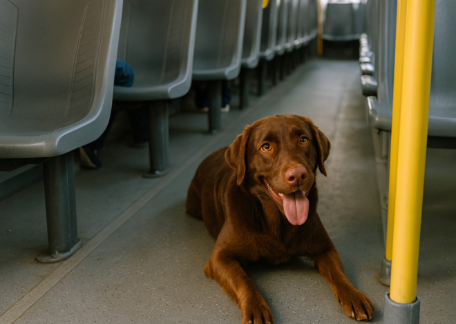 Pasajero de cuatro patas: Lucho, el lomito estrella de URBAN