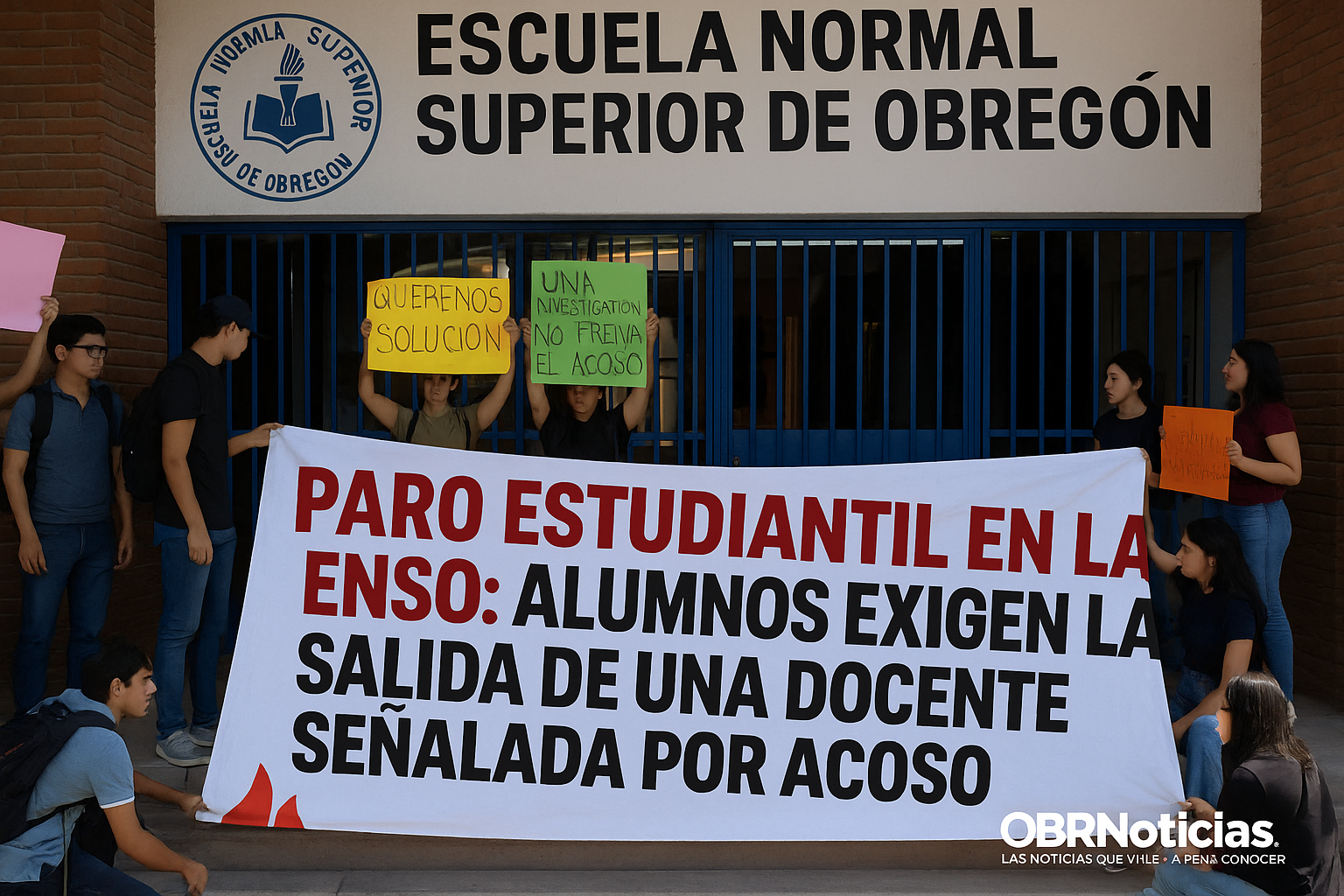 Paro estudiantil en la ENSO: alumnos exigen la salida de una docente señalada por acoso