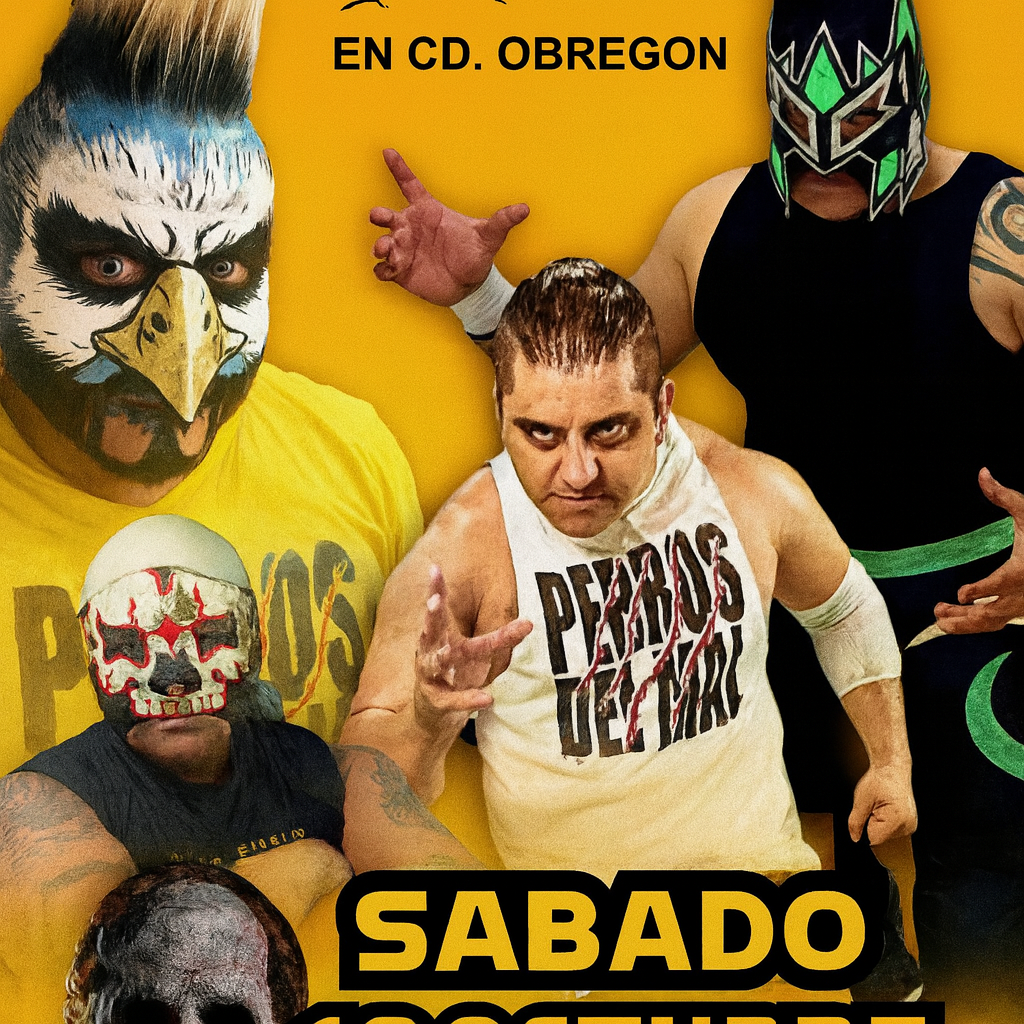 ¡Terror en el ring! Ciudad Obregón se alista para vivir la Mega Fiesta de Halloween 2025 con los Perros del Mal