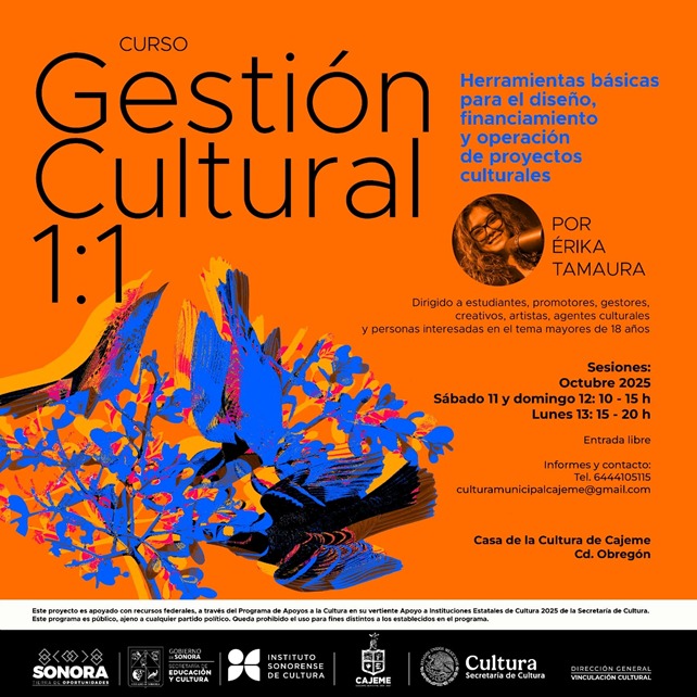 “Se arma la polémica cultural”: Cajeme lanza curso gratis de gestión cultural con experta internacional