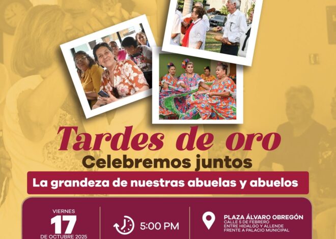 DIF Cajeme celebrará “Tardes de Oro” para nuestras abuelas y abuelos