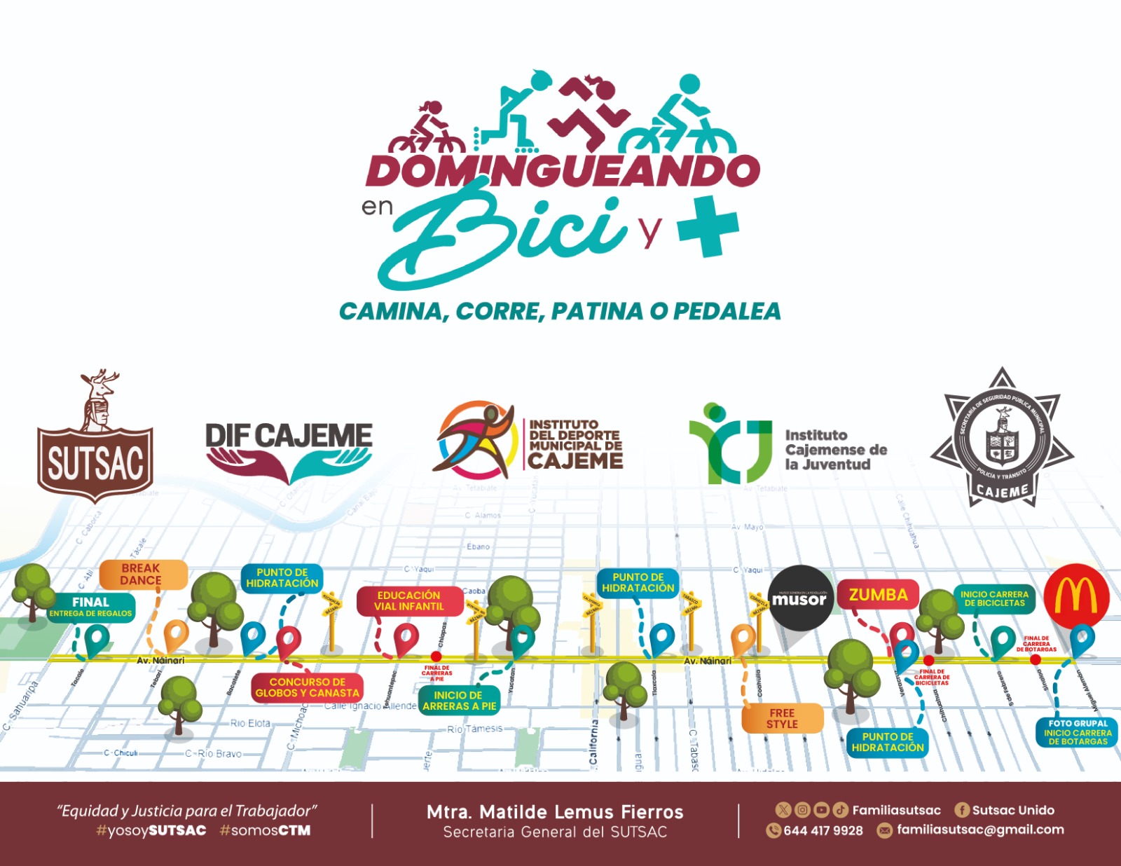 Invitan a “Domingueando en Bici” con temática de disfraces en Cajeme