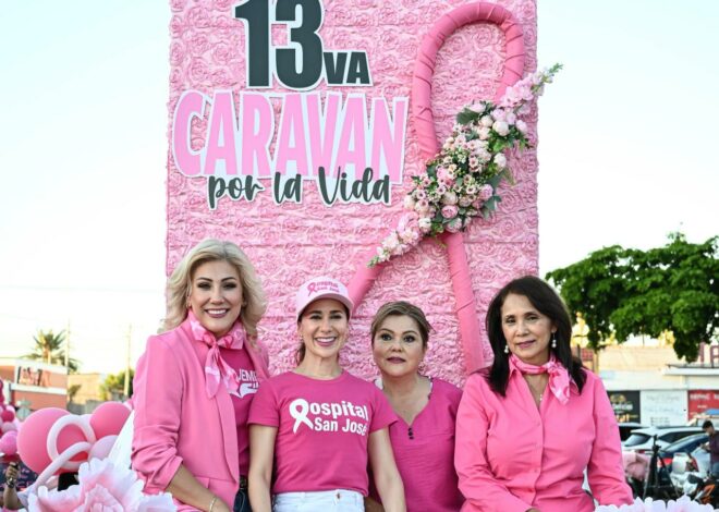 Más de 600 unidades participaron en la 13ª Caravana por la Vida en Cajeme