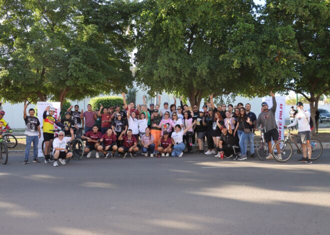 Cajeme celebra el Día de Muertos sobre ruedas con “Domingueando en Bici y +”
