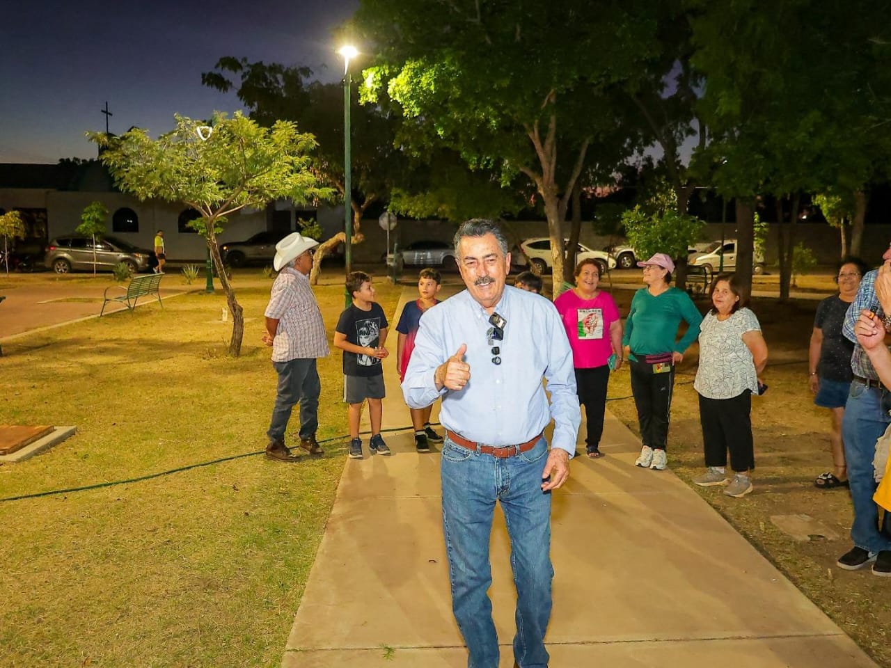 Encendido en el Parque del Maestro: más luz, más vida para Cajeme