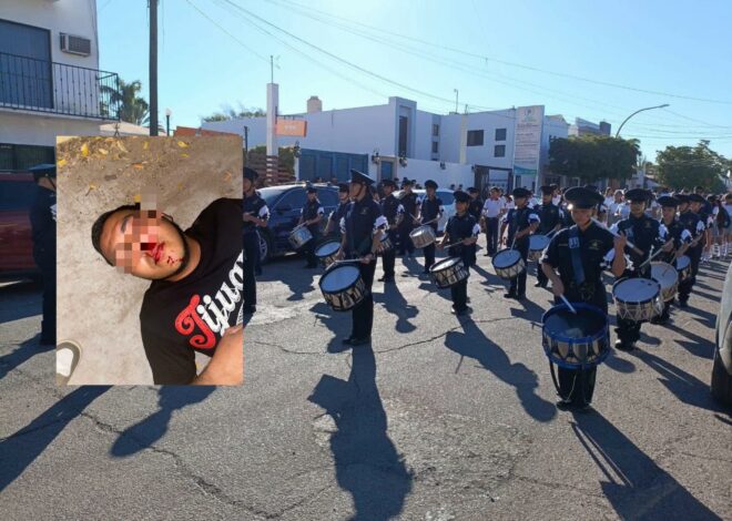 Padre de familia agrede a instructor de Banda de Guerra en Navojoa; el maestro fue trasladado a hospital en Ciudad Obregón