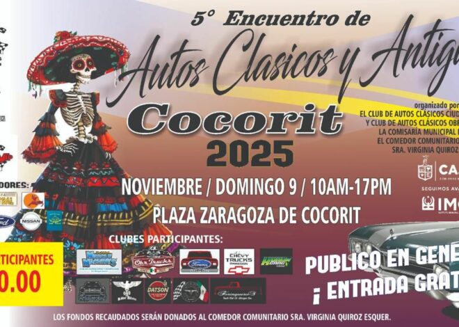 5º Encuentro de Autos Clásicos y Antiguos llega con fuerza a Cócorit