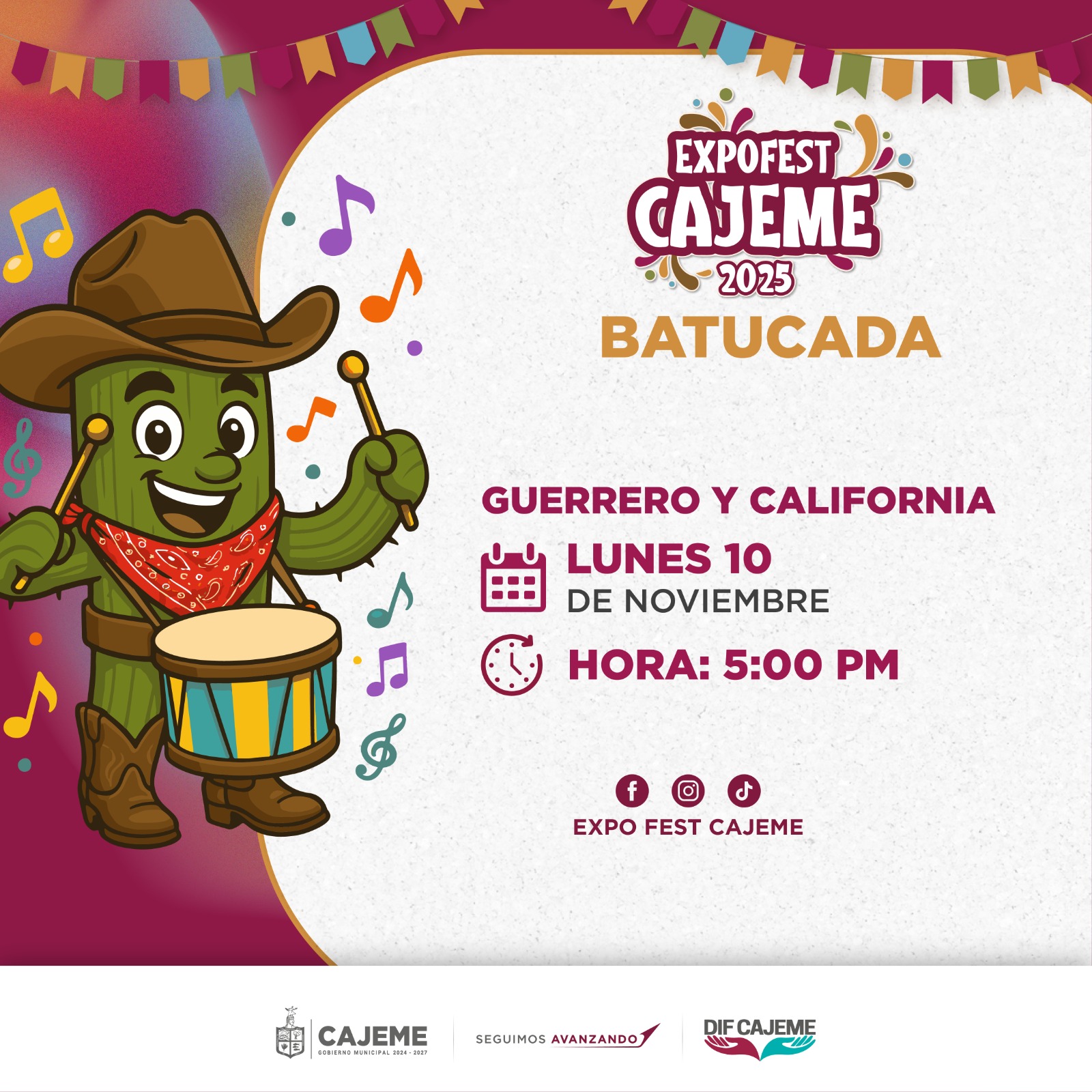 Batucada marca el inicio del conteo regresivo para la ExpoFest 2025