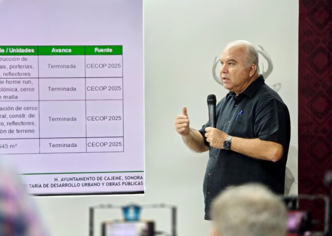 Cajeme impulsa el deporte con una inversión histórica en infraestructura deportiva