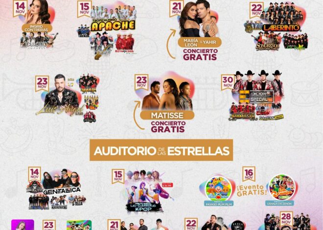 Lista completa de la ExpoFest Cajeme 2025