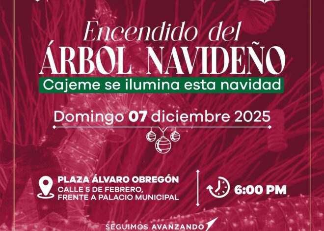 Cajeme se ilumina este 7 de diciembre