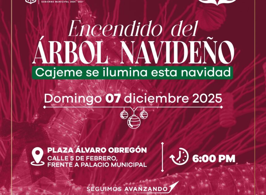 Cajeme se ilumina este 7 de diciembre