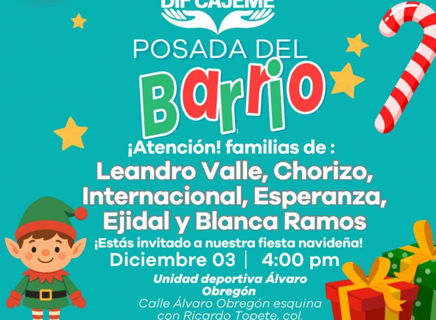 DIF invita a Posada del Barrio