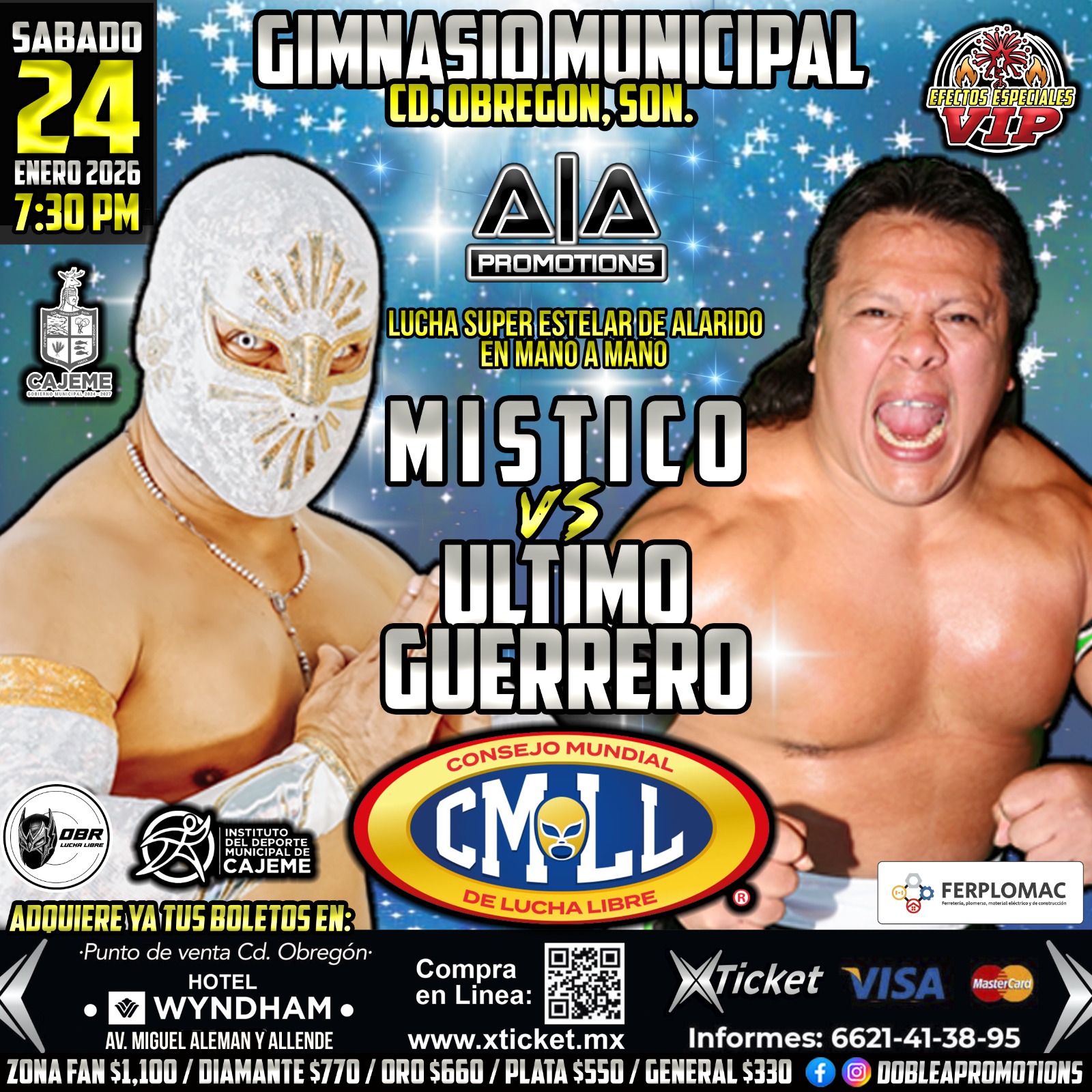 ¡Místico vs Último Guerrero! El mano a mano que pondrá a Obregón a vibrar