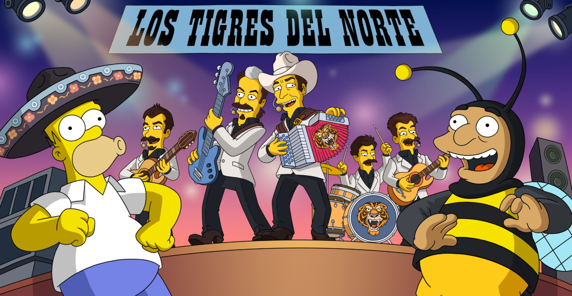 Los Tigres del Norte llegan a Los Simpson