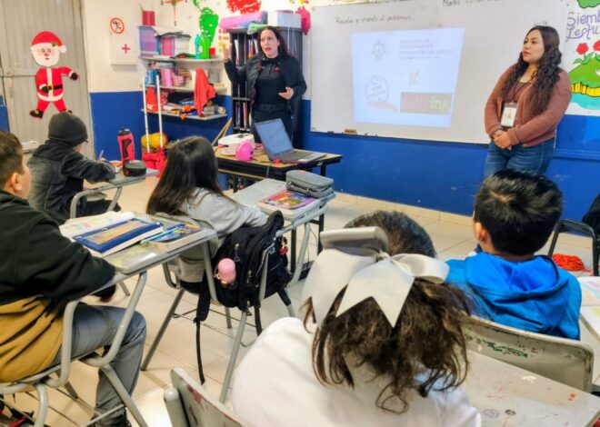 Refuerzan programas preventivos en escuelas de Cajeme