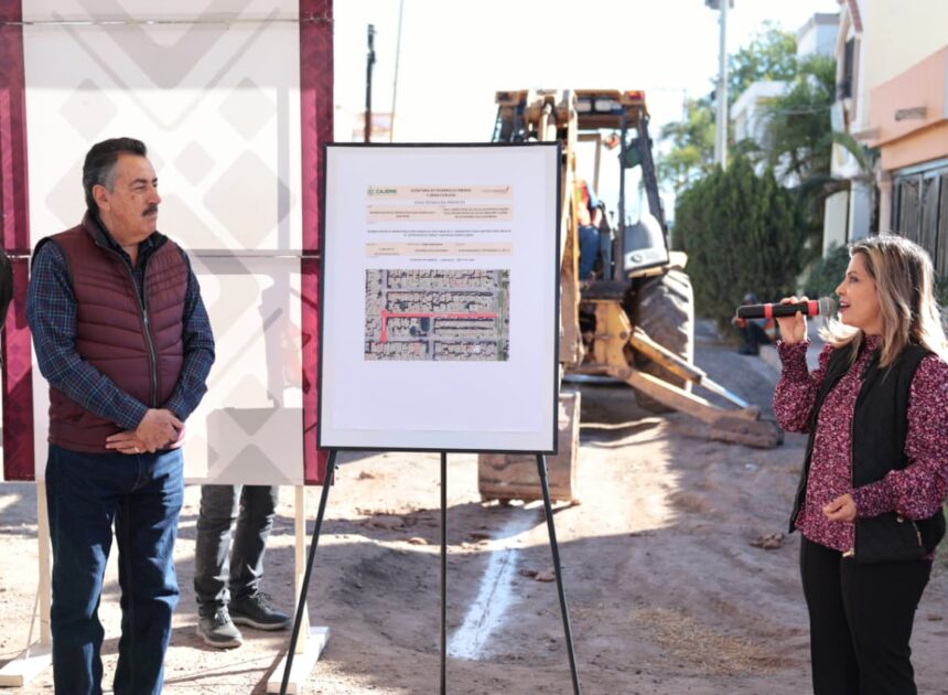Lamarque impulsa nueva obra hidráulica y de pavimentación en Villa California