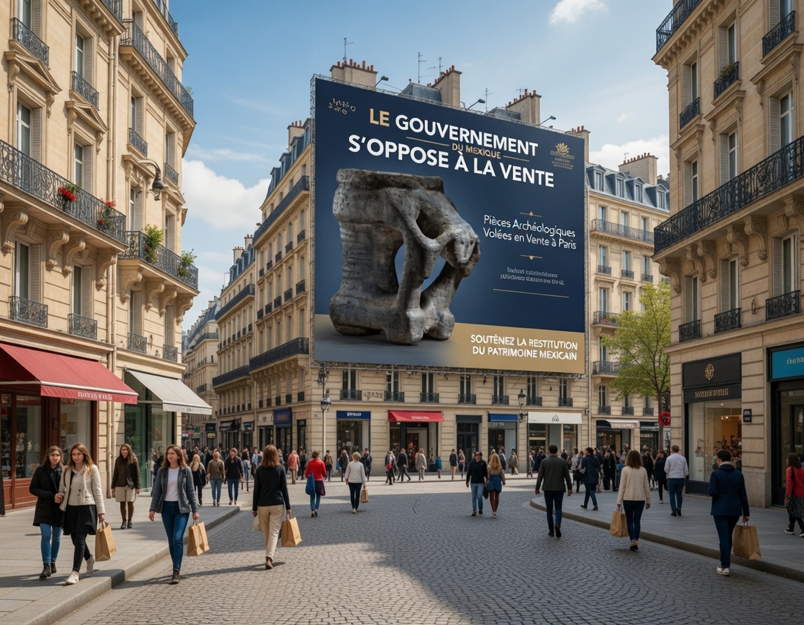 México exige frenar subasta en París